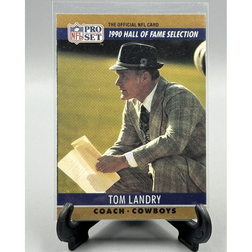 1990 Pro Set #28 Tom Landry‎ HOF Dallas Cowboys